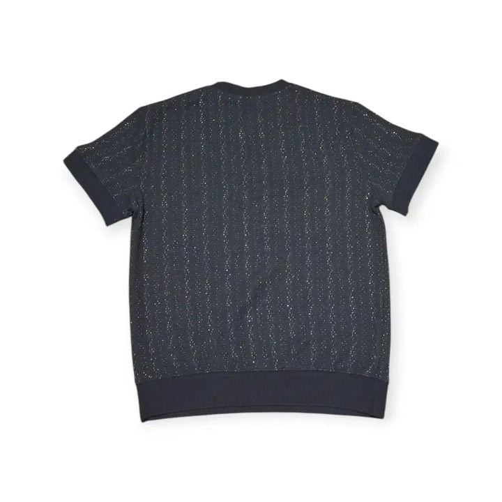 [BUNJANG] Knit Setup Set Half-Sleeve Knit Wide Pants Vintage Look / L)니트 셋업 세트 네프 패턴 감성 반팔 니트 와이드 팬츠 빈티지룩