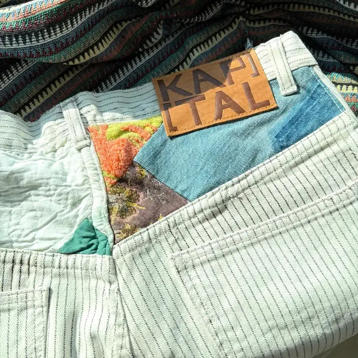 [BUNJANG] Kapital Patchwork Pants / 캐피탈 패치워크 팬츠
