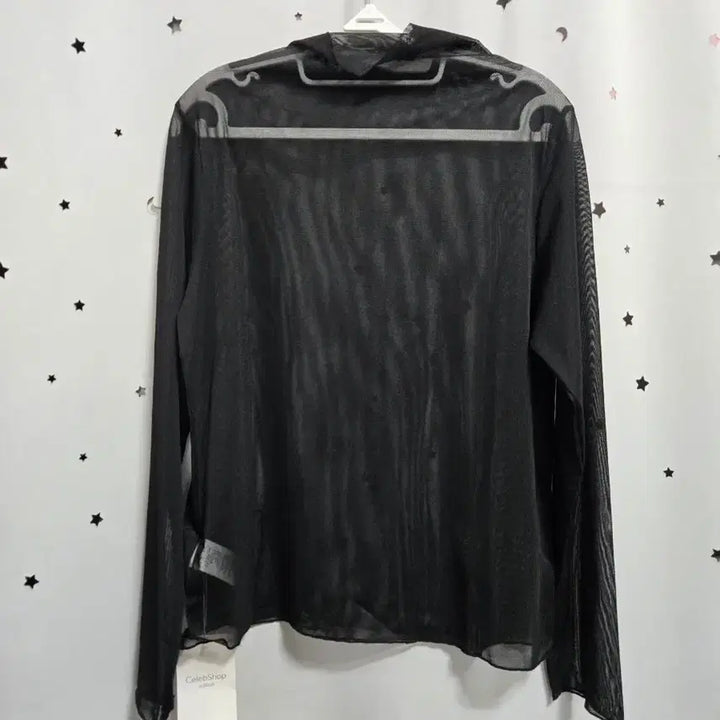 [BUNJANG] Select Shop Black See-through Long Sleeve T-shirt / 셀렉샵 블랙 시스루 긴팔 티셔츠 95 새상품