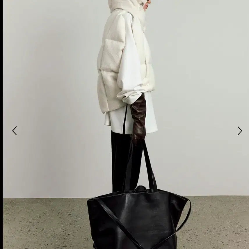 [BUNJANG] ORR Bomber Goose Down Vest Ivory M / 오르 ORR 봄버 구스 다운 베스트 패딩 조끼 아이보리 M