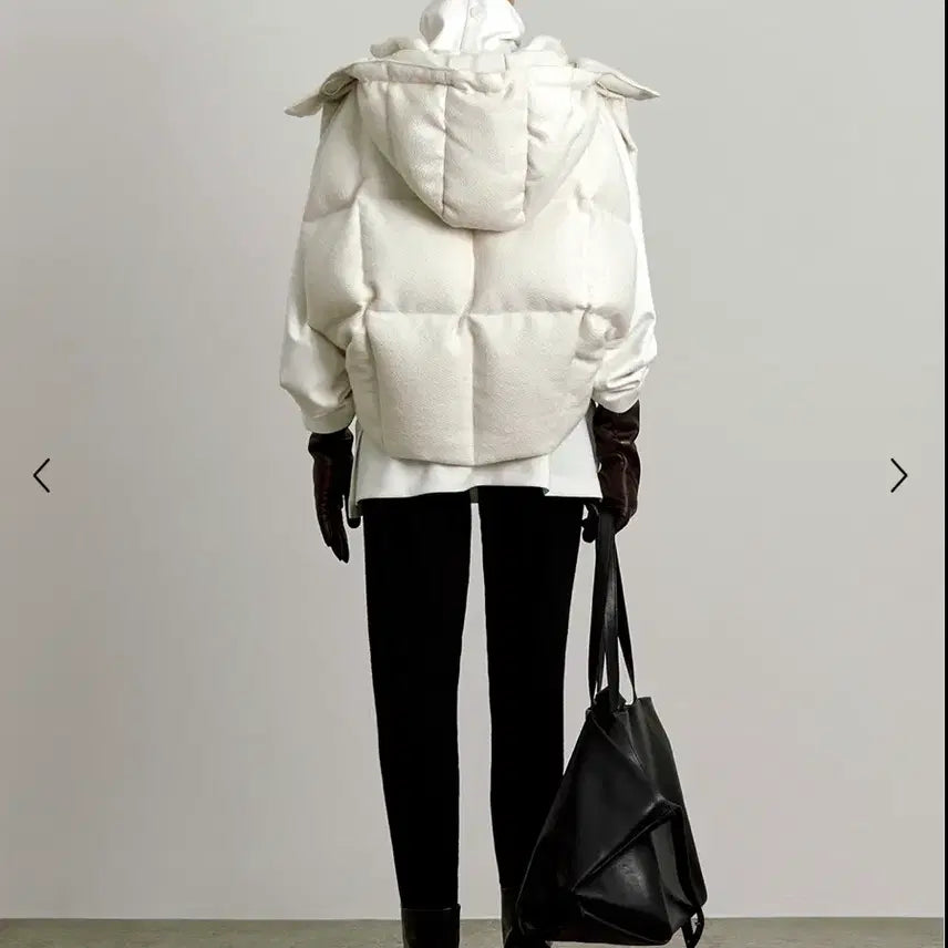 [BUNJANG] ORR Bomber Goose Down Vest Ivory M / 오르 ORR 봄버 구스 다운 베스트 패딩 조끼 아이보리 M