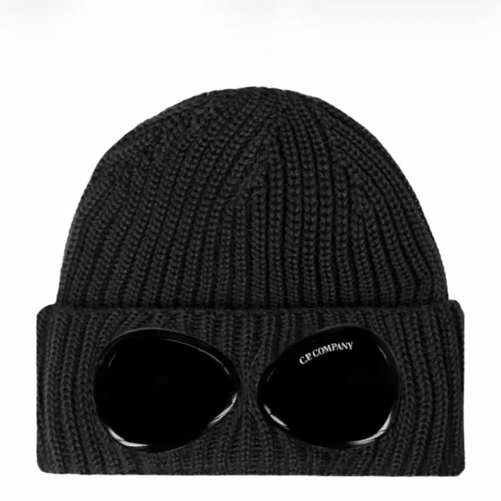 [BUNJANG] C.P. Company Extra Fine Merino Wool Goggle Beanie Black / C.P컴퍼니 엑스트라 파인 메리노 울 고글 비니 블랙