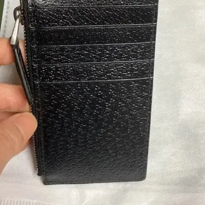 [BUNJANG] Gucci Zip Card Wallet Black / 정품,S+새상품급, 마모 늘어짐 전혀 없음) 구찌 지퍼 카드 지갑 블랙