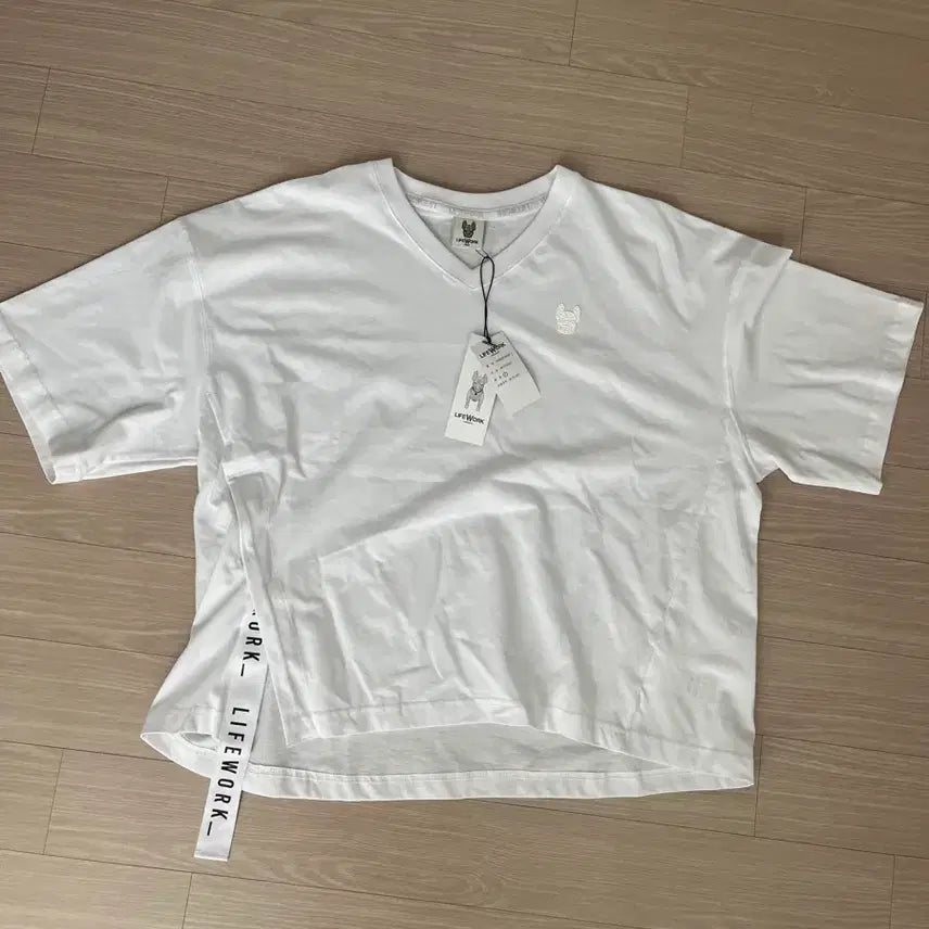 [BUNJANG] Life Work White T-shirt / 라이프워크 화이트 반팔 티셔츠