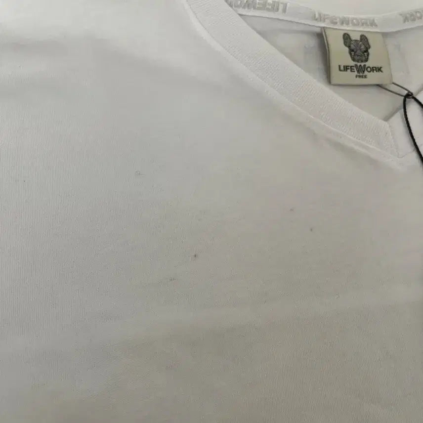 [BUNJANG] Life Work White T-shirt / 라이프워크 화이트 반팔 티셔츠