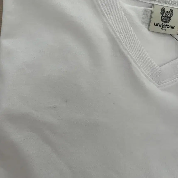 [BUNJANG] Life Work White T-shirt / 라이프워크 화이트 반팔 티셔츠