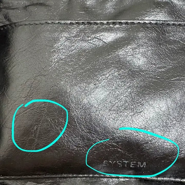 [BUNJANG] System Homme Crack Leather Hobo Bag / 시스템옴므 크랙 레더 호보백