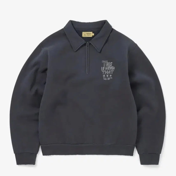 [BUNJANG] Thisisneverthat Daniel Johnston Half-Zip Sweatshirt L / (새상품) 디스이즈네버댓 다니엘존스턴 하프집업 스웻셔츠 L