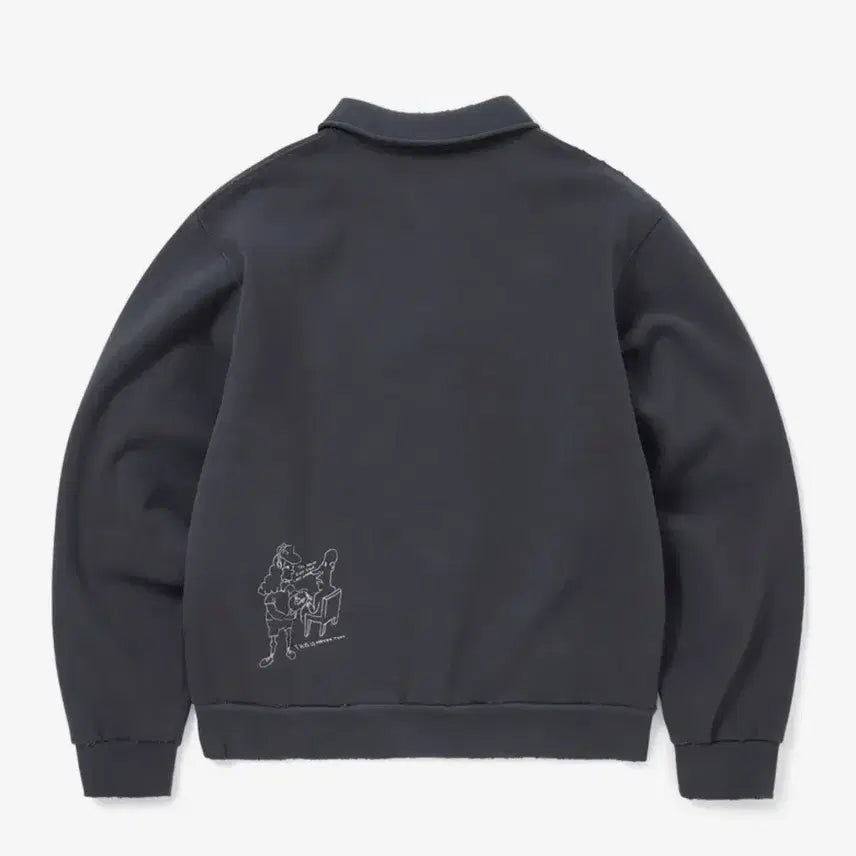 [BUNJANG] Thisisneverthat Daniel Johnston Half-Zip Sweatshirt L / (새상품) 디스이즈네버댓 다니엘존스턴 하프집업 스웻셔츠 L
