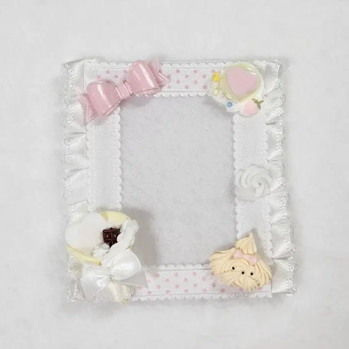[BUNJANG] Dessert Puppy Lace Toploader Photocard Holder / 디저트 강아지 레이스탑꾸 포카홀더 데코덴탑꾸
