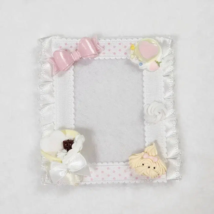 [BUNJANG] Dessert Puppy Lace Toploader Photocard Holder / 디저트 강아지 레이스탑꾸 포카홀더 데코덴탑꾸