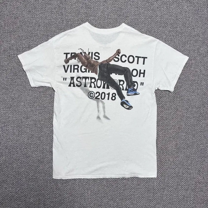[BUNJANG] Travis Scott x Virgil Abloh Astroworld Short Sleeve T-Shirt / [L] 트레비스 스캇 아스트로월드 버질 아블로 반팔 티셔츠
