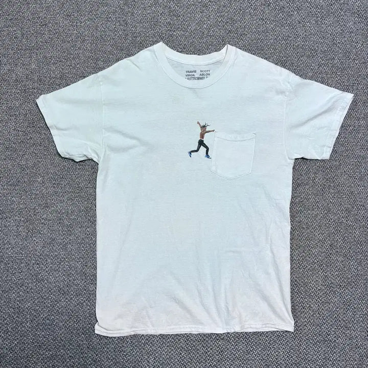 [BUNJANG] Travis Scott x Virgil Abloh Astroworld Short Sleeve T-Shirt / [L] 트레비스 스캇 아스트로월드 버질 아블로 반팔 티셔츠