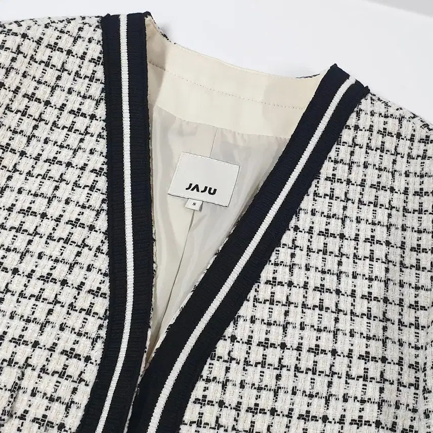 [SOLD OUT] JAJU 노카라 트위드쟈켓 5566