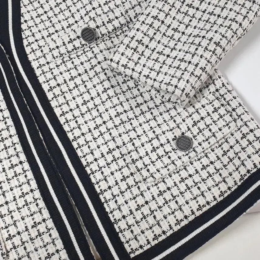 [SOLD OUT] JAJU 노카라 트위드쟈켓 5566