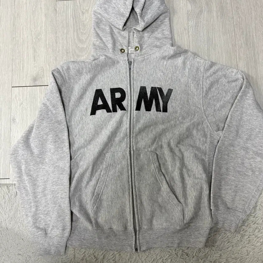 [BUNJANG] LOG US ARMY Hoodie Zip-up Kanye / (L)OG US ARMY 후드집업 칸예
