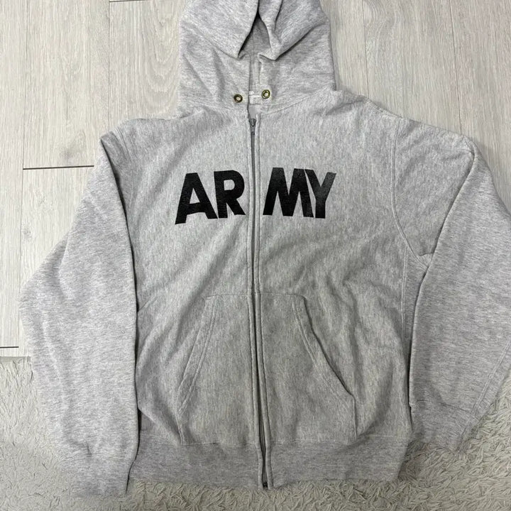 [BUNJANG] LOG US ARMY Hoodie Zip-up Kanye / (L)OG US ARMY 후드집업 칸예