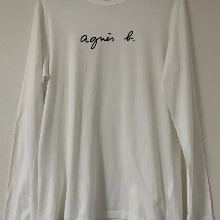 [BUNJANG] Agnes B. Homme Logo Long Sleeve T-Shirt / 명품 아네스베 옴므 로고긴팔티셔츠