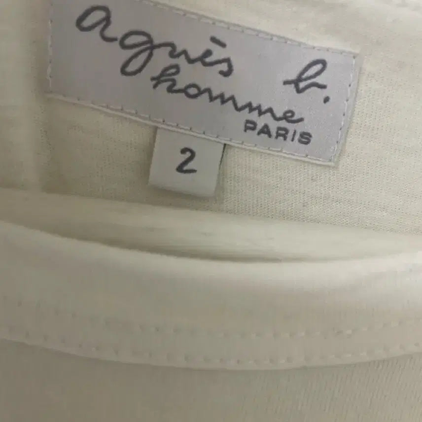 [BUNJANG] Agnes B. Homme Logo Long Sleeve T-Shirt / 명품 아네스베 옴므 로고긴팔티셔츠