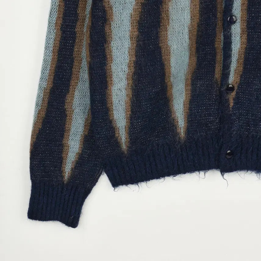 [BUNJANG] Needles Mohair Cardigan Flame Navy (Size L) / [L] 니들스 모헤어 가디건 플레임 네이비
