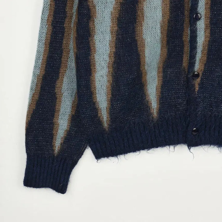[BUNJANG] Needles Mohair Cardigan Flame Navy (Size L) / [L] 니들스 모헤어 가디건 플레임 네이비
