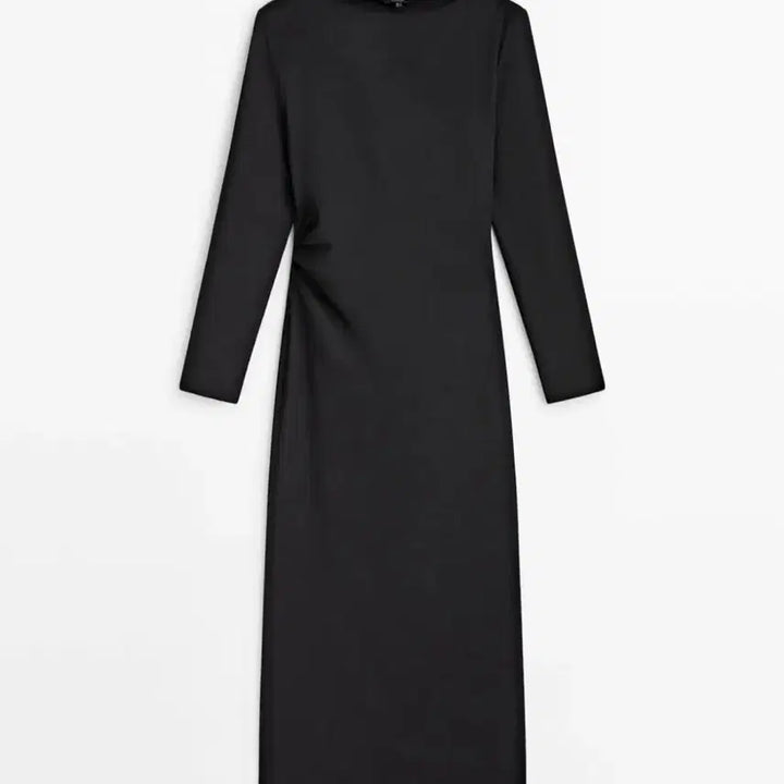 [BUNJANG] Massimo Dutti Black Long Dress / 마시모두띠 블랙 롱원피스