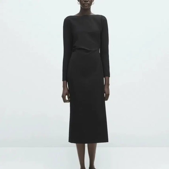 [BUNJANG] Massimo Dutti Black Long Dress / 마시모두띠 블랙 롱원피스