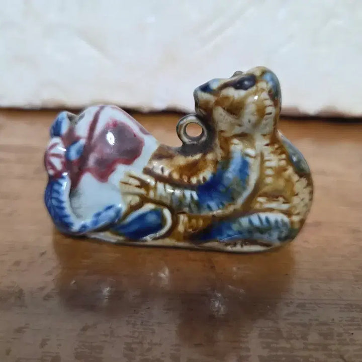 [BUNJANG] Antique Celadon Porcelain Monkey Water Dropper / 도자기 원숭이 연적
