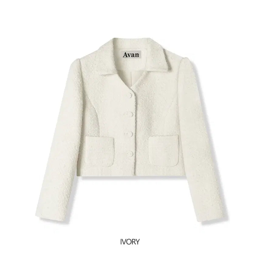[BUNJANG] Avan Annabelle Tweed Jacket / [새상품] 어반드레스 Avan 아이보리 애나벨 트위드 자켓