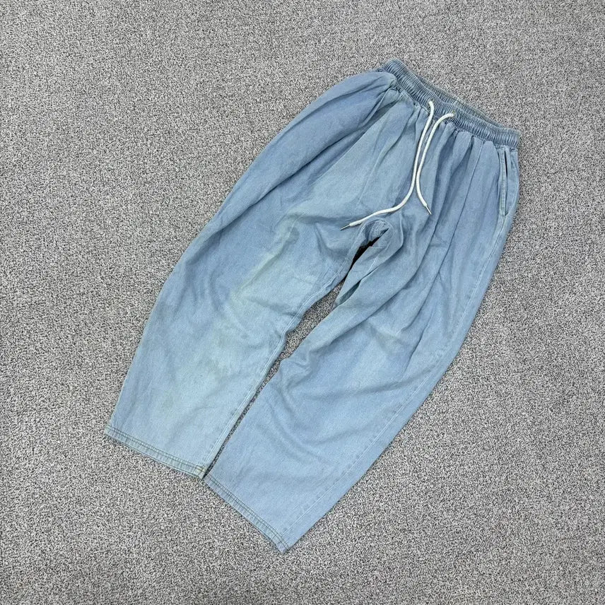 [BUNJANG] Pintuck Bending Denim Pants / 3 보세 편한 핀턱 밴딩 데님 바지 0407J
