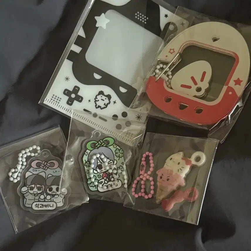 [BUNJANG] RIIZE Eunseok Unofficial Keyring Carabiner Photocard Holder Bundle Set / 라이즈 은석 생일 비공굿 키링 카라비너 포카홀더 일괄양도