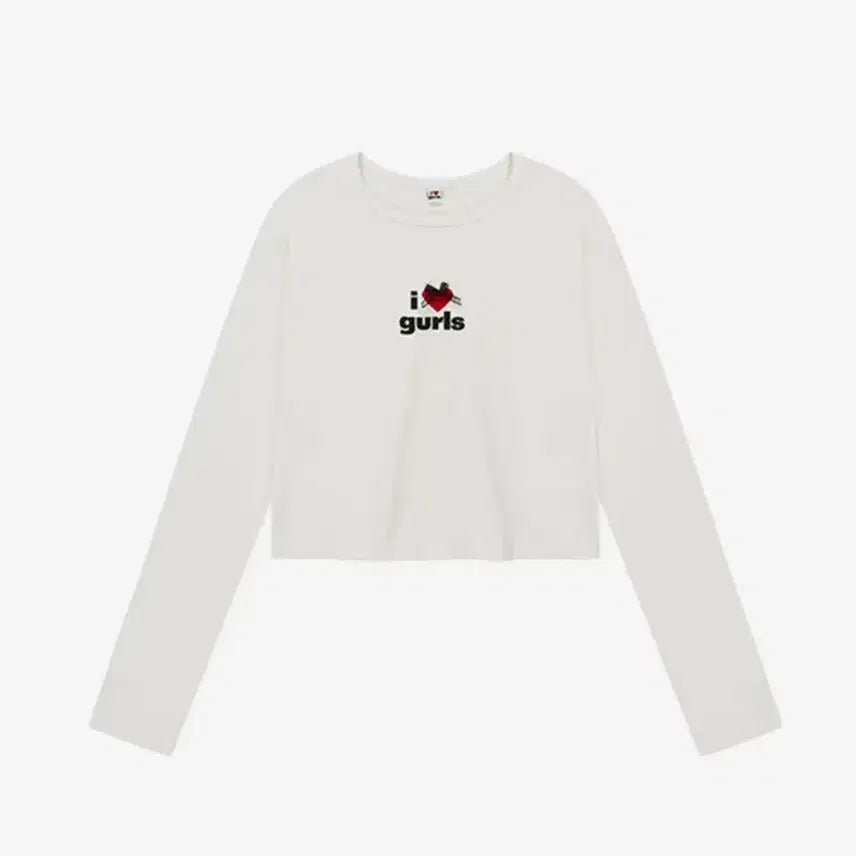 [BUNJANG] 에즈이프캘리 CROP LONG SLEEVE T-SHIRT 화이트 / 에즈이프캘리 CROP LONG SLEEVE T-SHIRT 화이트