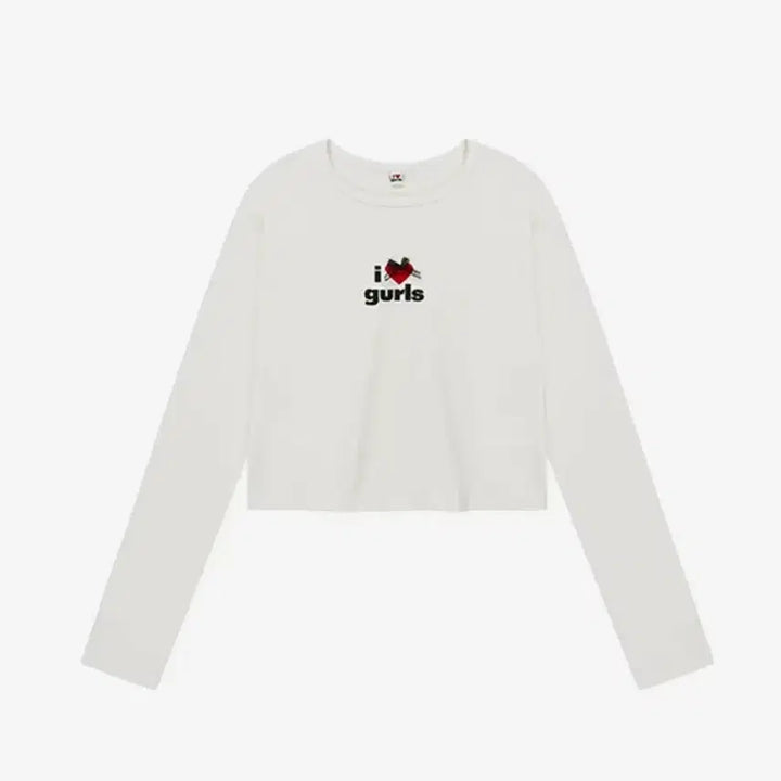 [BUNJANG] 에즈이프캘리 CROP LONG SLEEVE T-SHIRT 화이트 / 에즈이프캘리 CROP LONG SLEEVE T-SHIRT 화이트