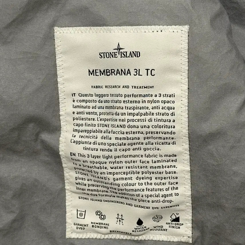 [BUNJANG] Stone Island Membrana 3L TC Jacket SS22 Black XXL / 스톤아일랜드 멤브라나 자켓 22ss XXL(105-110) 블랙