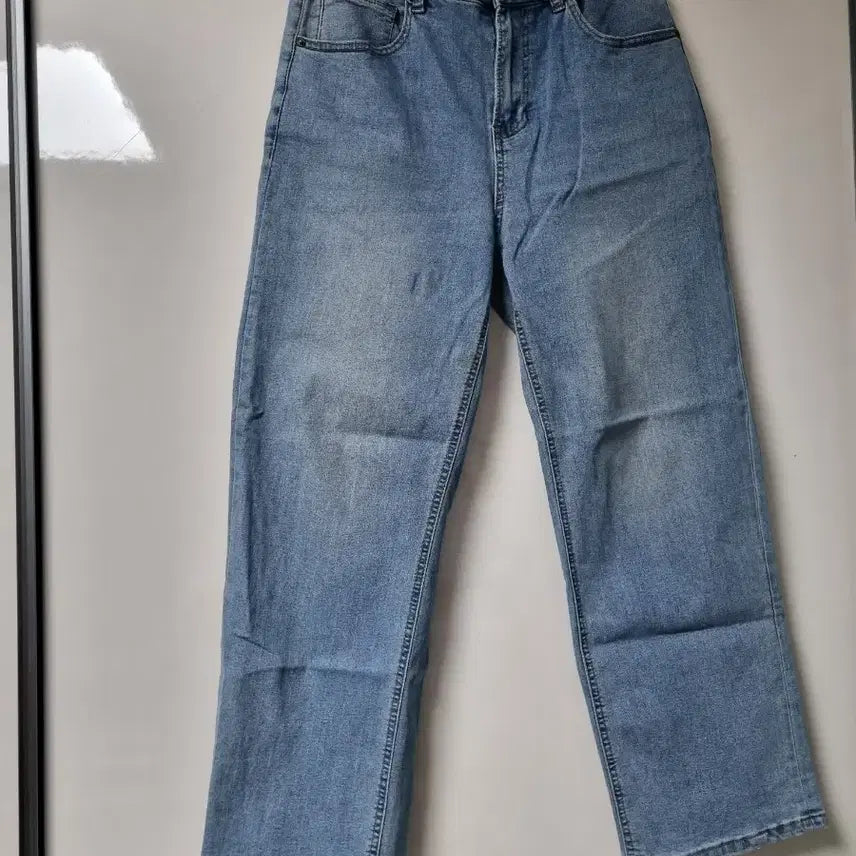[BUNJANG] Denim Wide Jeans / 연청 데님 와이드 청바지 30