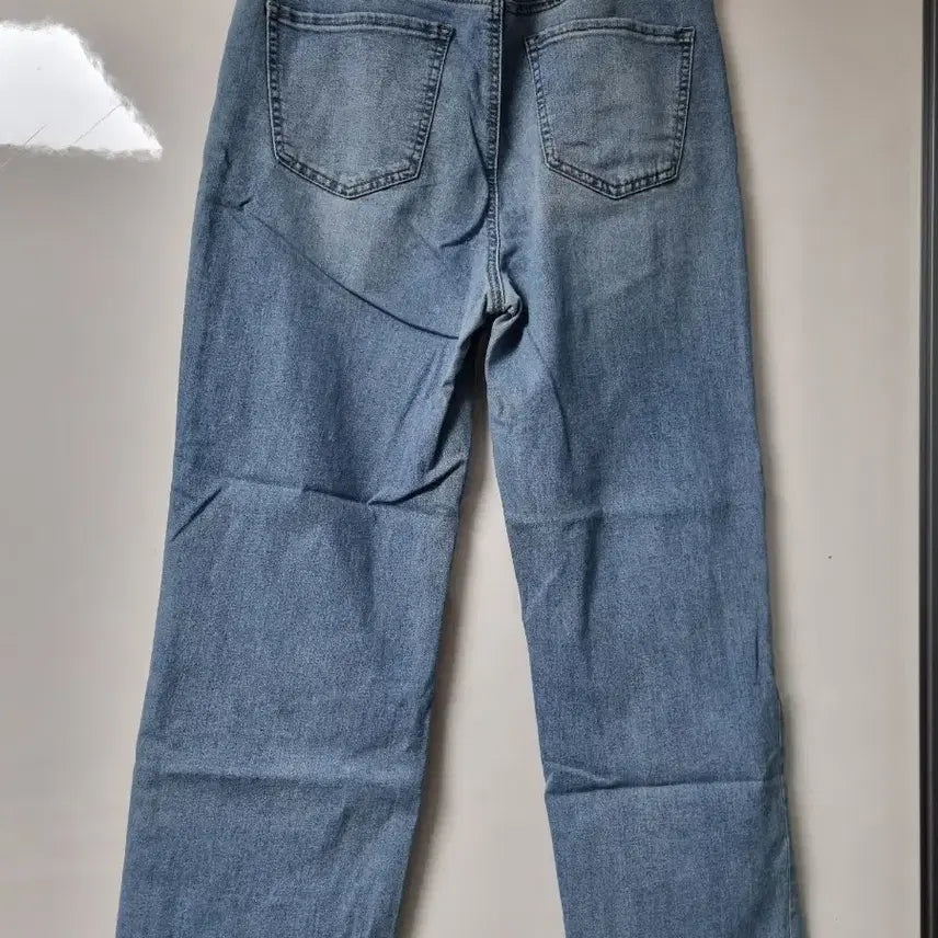 [BUNJANG] Denim Wide Jeans / 연청 데님 와이드 청바지 30