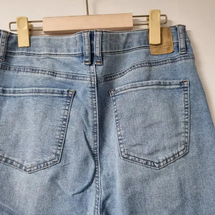 [BUNJANG] Denim Wide Jeans / 연청 데님 와이드 청바지 30