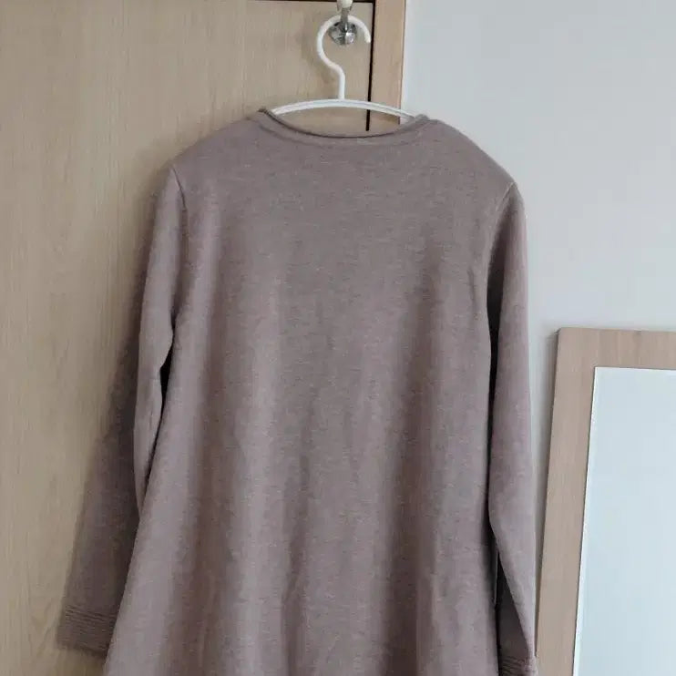 [BUNJANG] Beige Cable Knit Long Sweater / 베이지 케이블 꽈배기 롱니트 스웨터~새상품