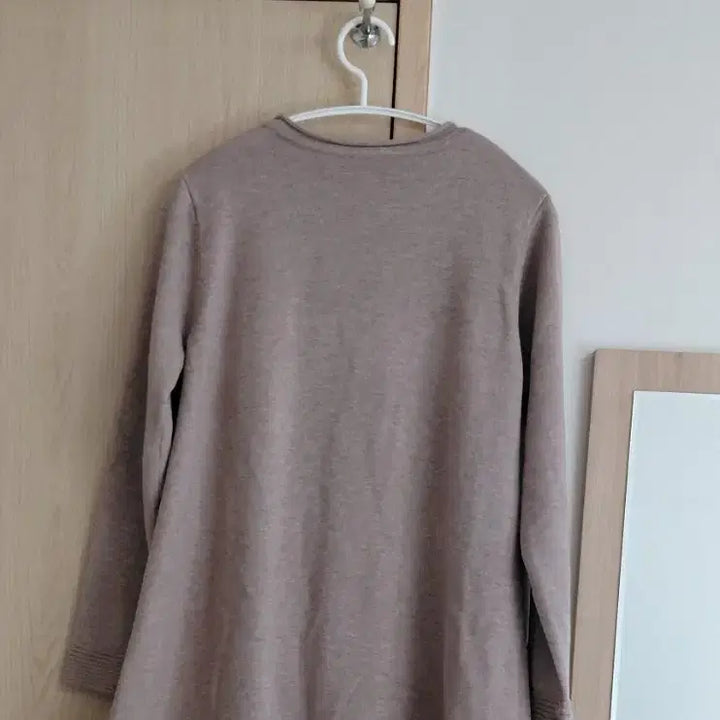 [BUNJANG] Beige Cable Knit Long Sweater / 베이지 케이블 꽈배기 롱니트 스웨터~새상품