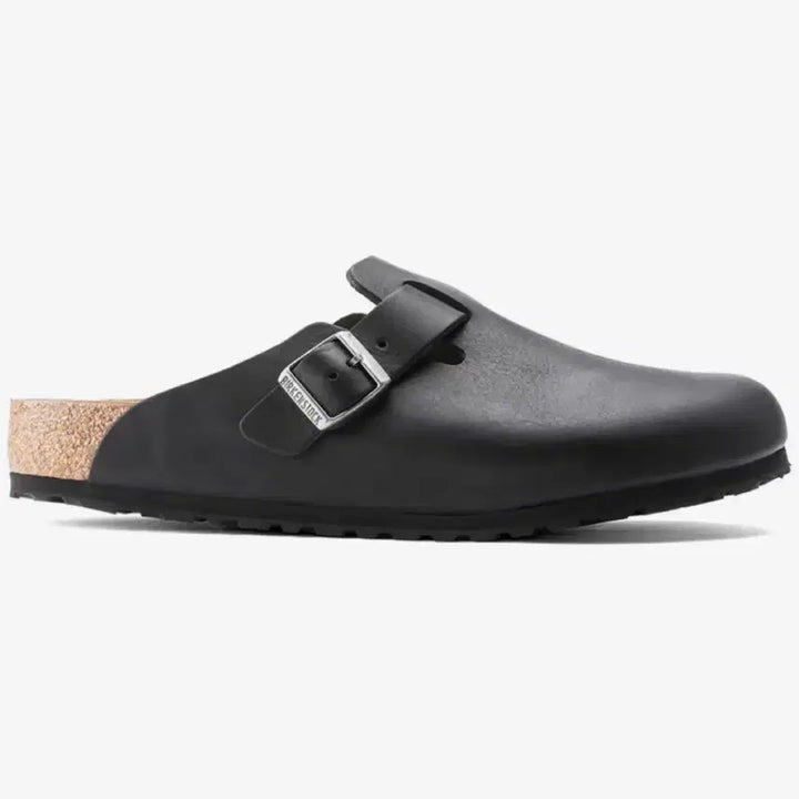 [BUNJANG] Birkenstock Boston Grip Leather Vintage Wood Clogs / 버켄스탁 보스턴 그립 레더 빈티지 우드