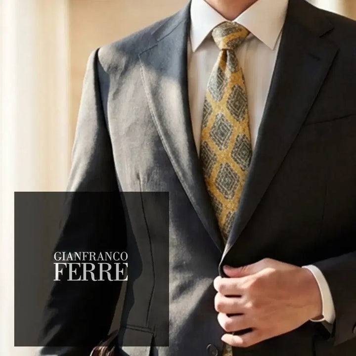 [BUNJANG] Gianfranco Ferre Ornamental Pattern Tie / 지안프랑코 페레 오너먼트 패턴 넥타이 9.6cm S~A+등급 K2475