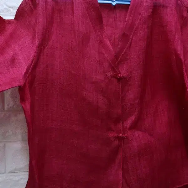 [BUNJANG] Unused Ramie Two-Piece Set / ㅁ45 미사용 모시삼베 투피스세트 여 키88 (xl)키150-160 천연