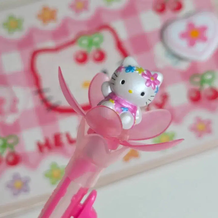 [BUNJANG] Hello Kitty Fairy Flower Action Sharp Pencil / 고전키티 페어리키티 꽃 샤프 키티액션샤프 볼펜