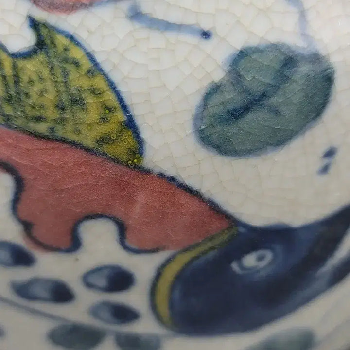 [BUNJANG] White Porcelain Naban Sauger Incense Burner / 백자 나반 쏘가리문 향로