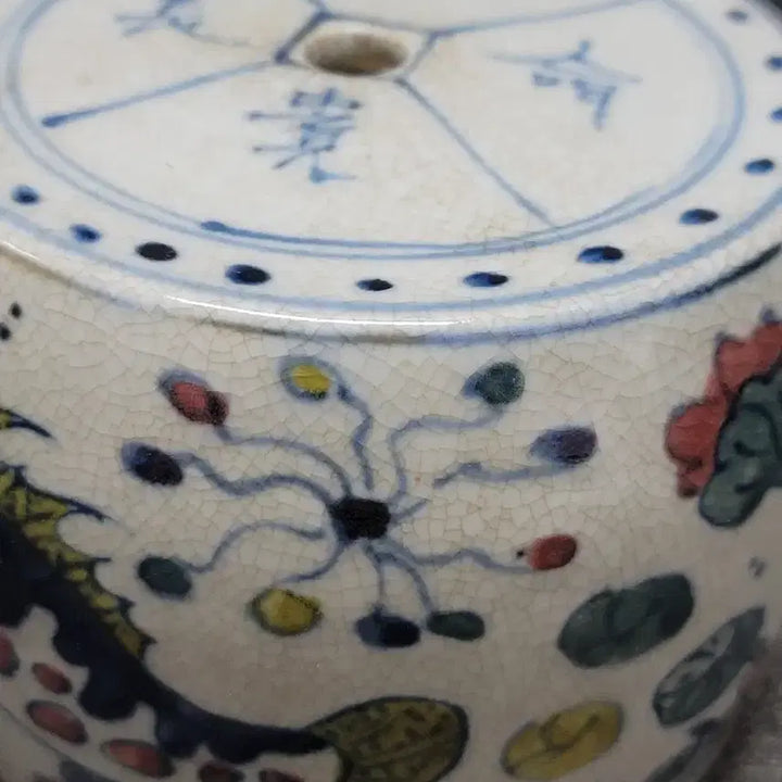 [BUNJANG] White Porcelain Naban Sauger Incense Burner / 백자 나반 쏘가리문 향로