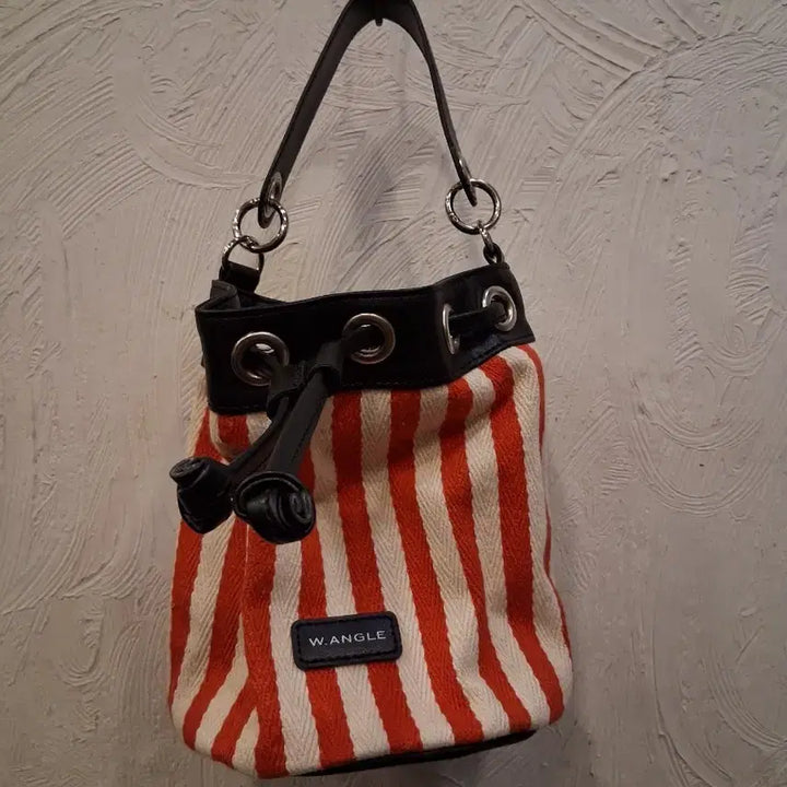 [SOLD OUT] W.ANGLE 스트라이프 복조리 토트백