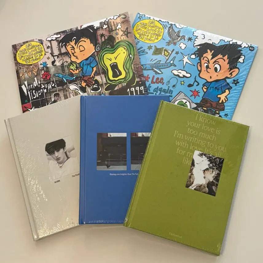 [BUNJANG] NCT Mark Solo Album Square Flip Photobook Bundle Set / 미개봉,일괄)엔시티 마크 솔로앨범 스퀘어 플립 포토북