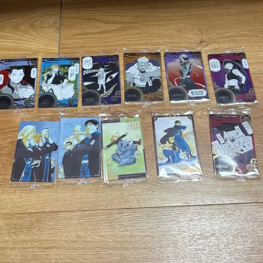 [BUNJANG] Fullmetal Alchemist Wafer Card Set - Vol. 1 (11 Cards) / 강철의 연금술사 웨하스 1탄 11장