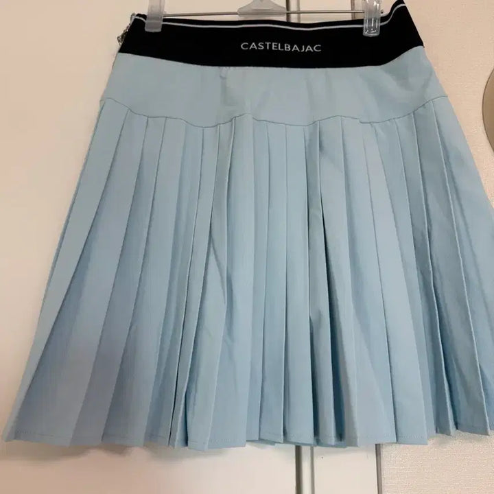 [BUNJANG] Castelbajac Pleated Skirt Sky Blue / 까스텔바쟉 스커트 치마 하늘색 플리츠55