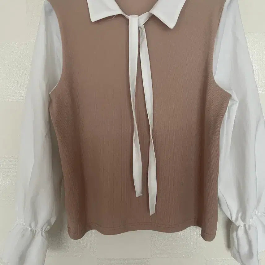 [BUNJANG] Miss Hong Ribbon Knit Blouse / 미쓰홍 리본 니트블라우스